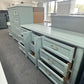 Broyhill teal long dresser