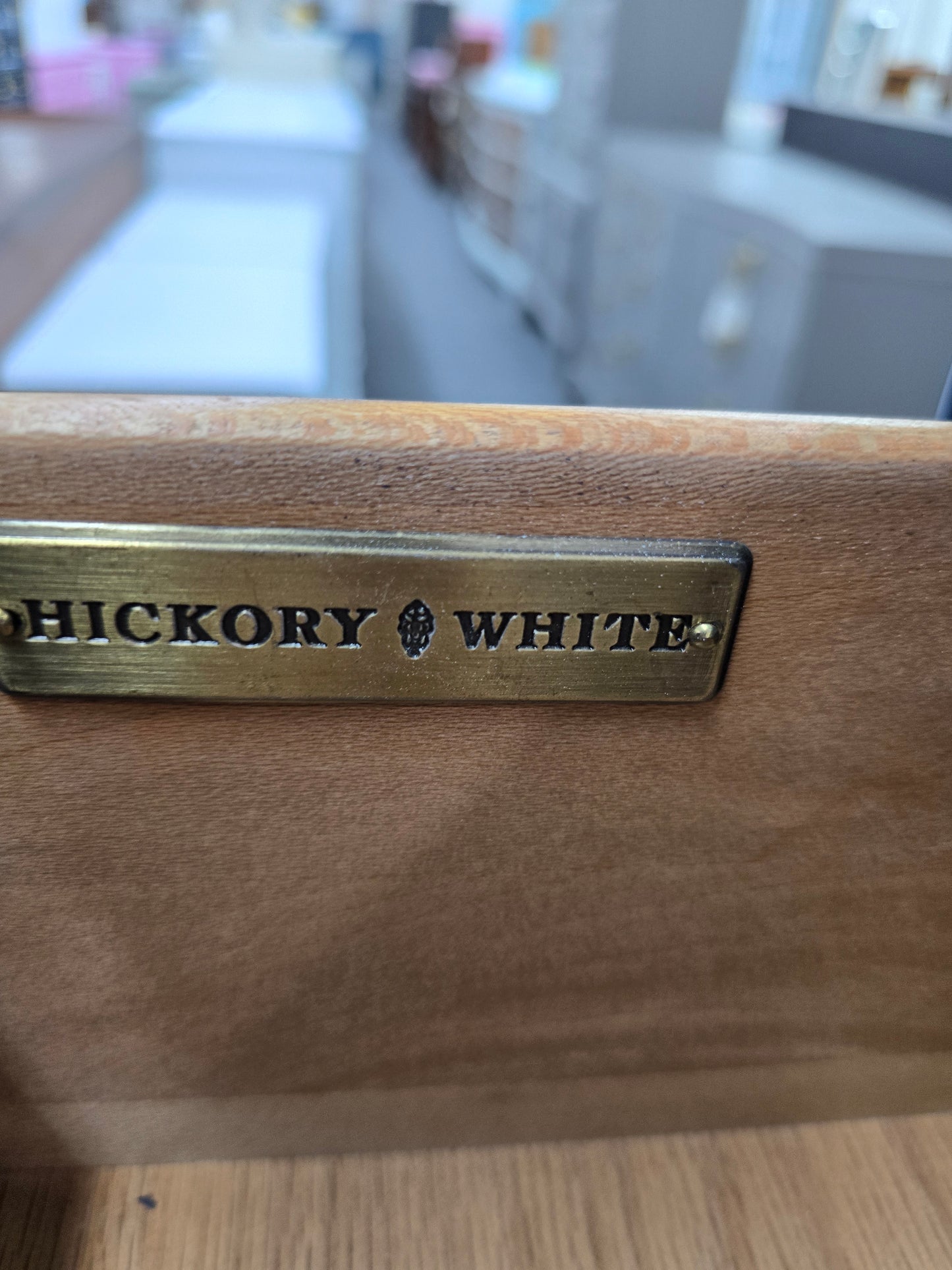 Hickory navy lacquered dresser
