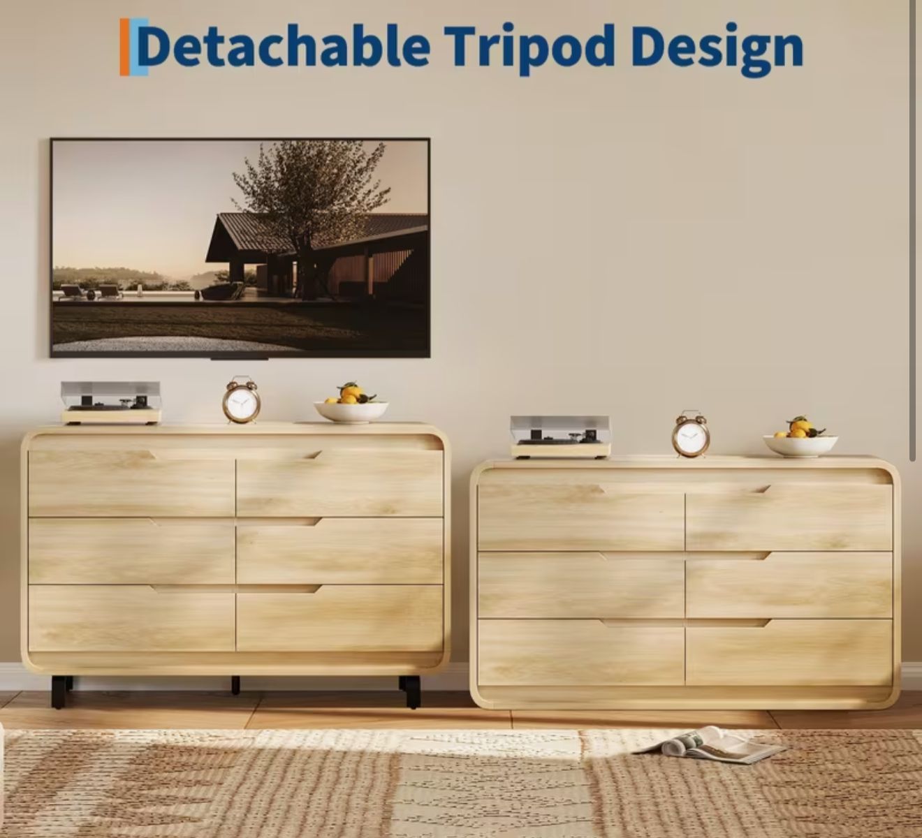 MCM 6 drawers dresser - new