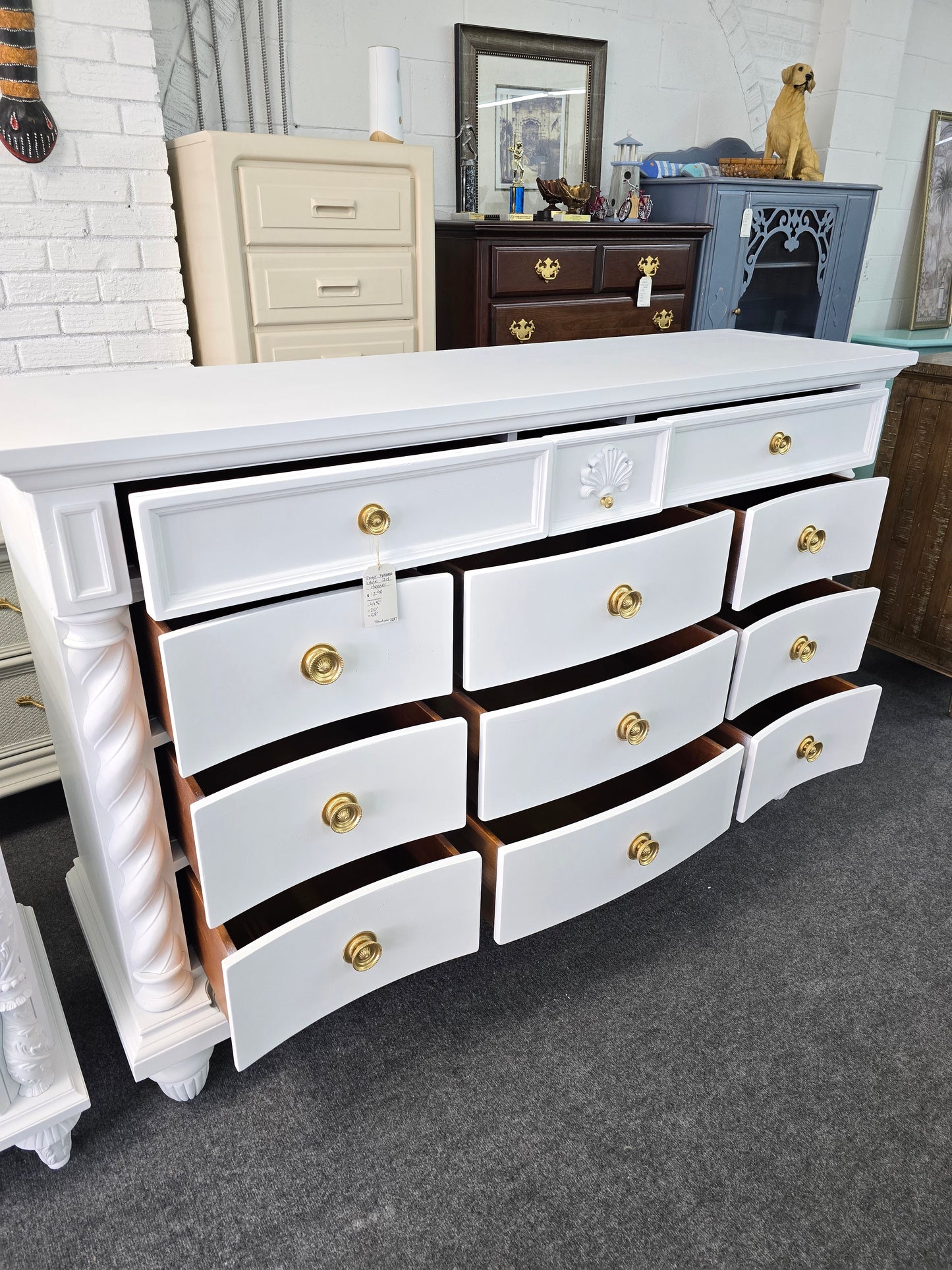 Tommy Bahama white 12 drawers dresser