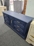 Stanley navy blue vintage dresser