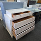 Baker lacquered white dresser