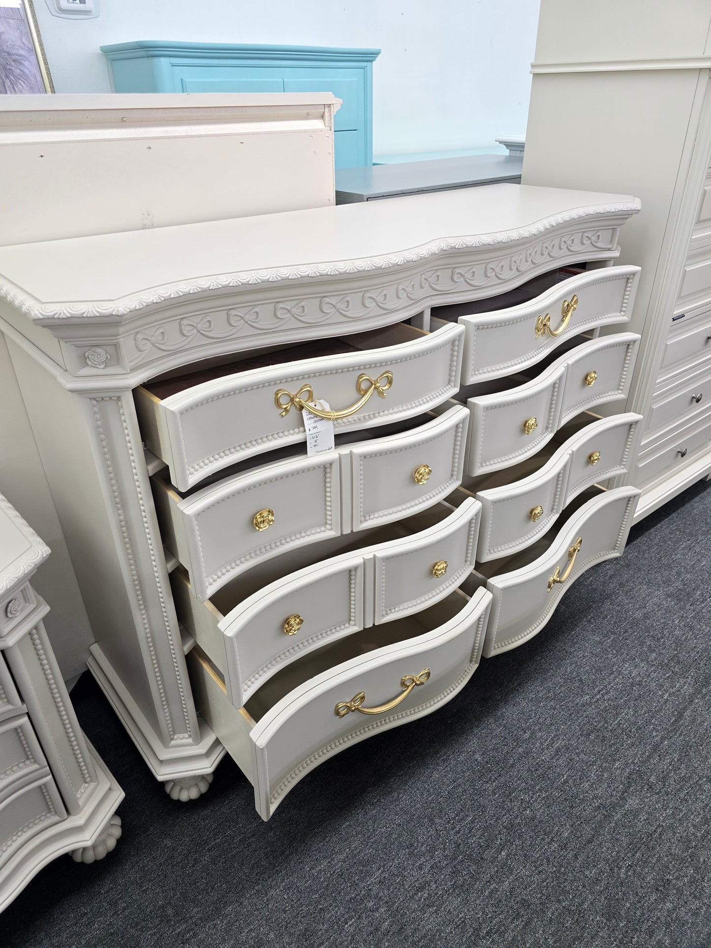 Disney cream princess dresser