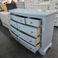 Blue Lacquered 9 drawers big dresser