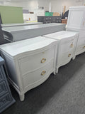 Universal light gray pair of nightstands