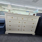9 drawers off white dresser