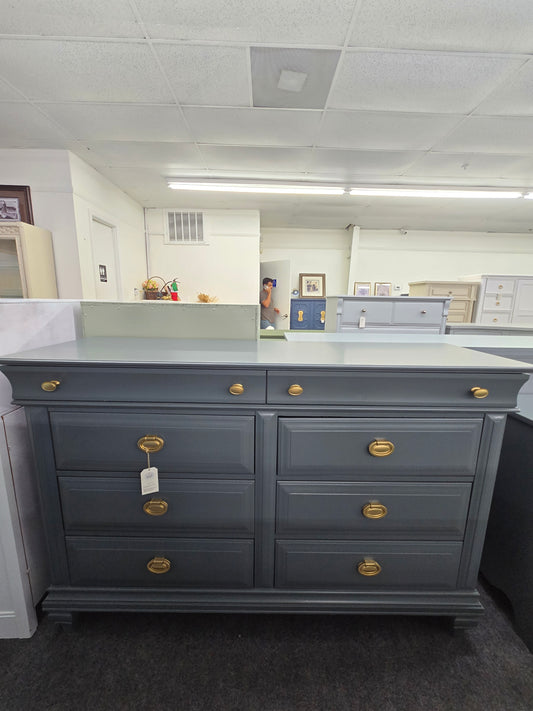 Pulaski dark green dresser