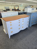 Dixie lacquer 8 drawers blue dresser