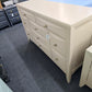 9 drawers beige dresser