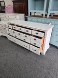 American drew white distressed dresser