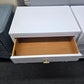 Stanley white lacquered pair of nightstands