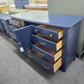 Navy solid wood 8 drawers 1 door dresser