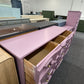 Purple vintage long dresser