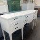 Solid wood white Distressed buffett