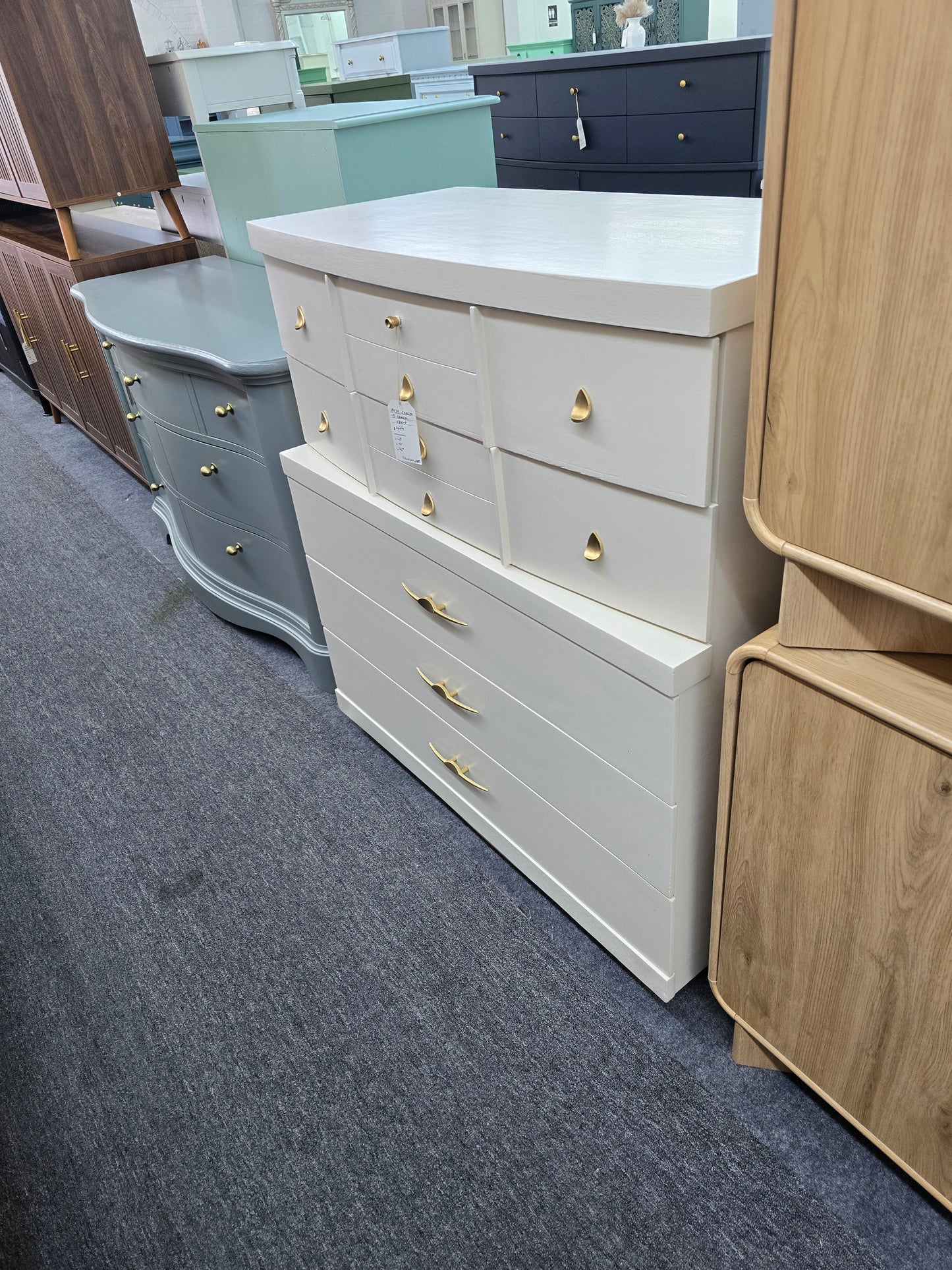 MCM cream chest