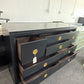 Pulaski black lacquered dresser