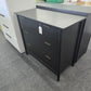 3 drawers black dresser