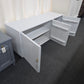 Rustic white lacquered cabinet
