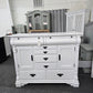 8 drawers 2 doors white  dresser