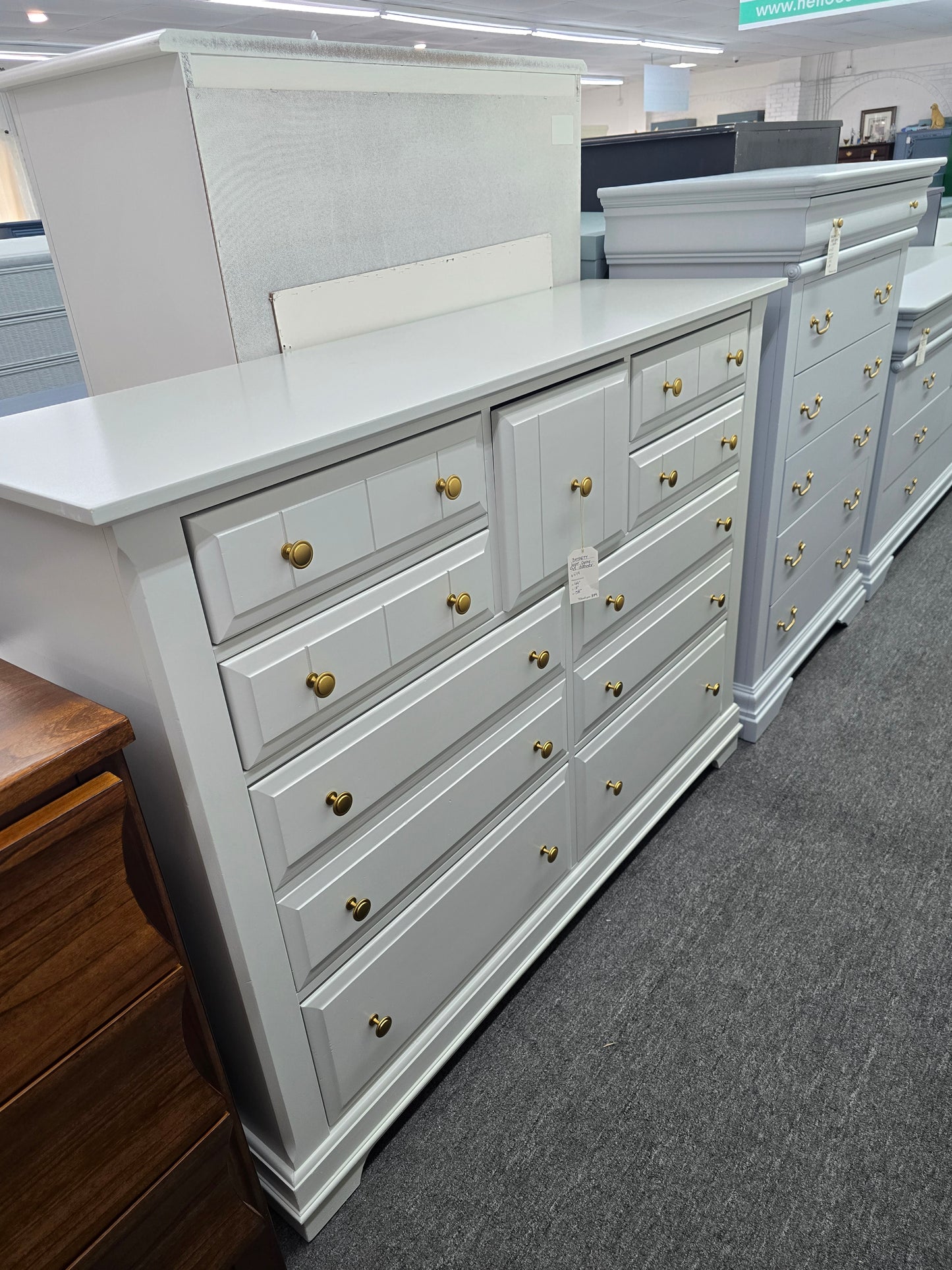 Bassett gray dresser