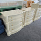 Gorgeous off white set of 2 nightstands