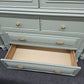 Havertys green bamboo armoire