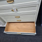 MCM cream lacquered Dixie chest