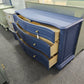 Super cute 6 drawers navy blu3 dresser