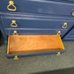 Laura Ashley blue Lacquered tall chest