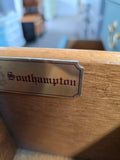 Southampton teal solid wood dresser