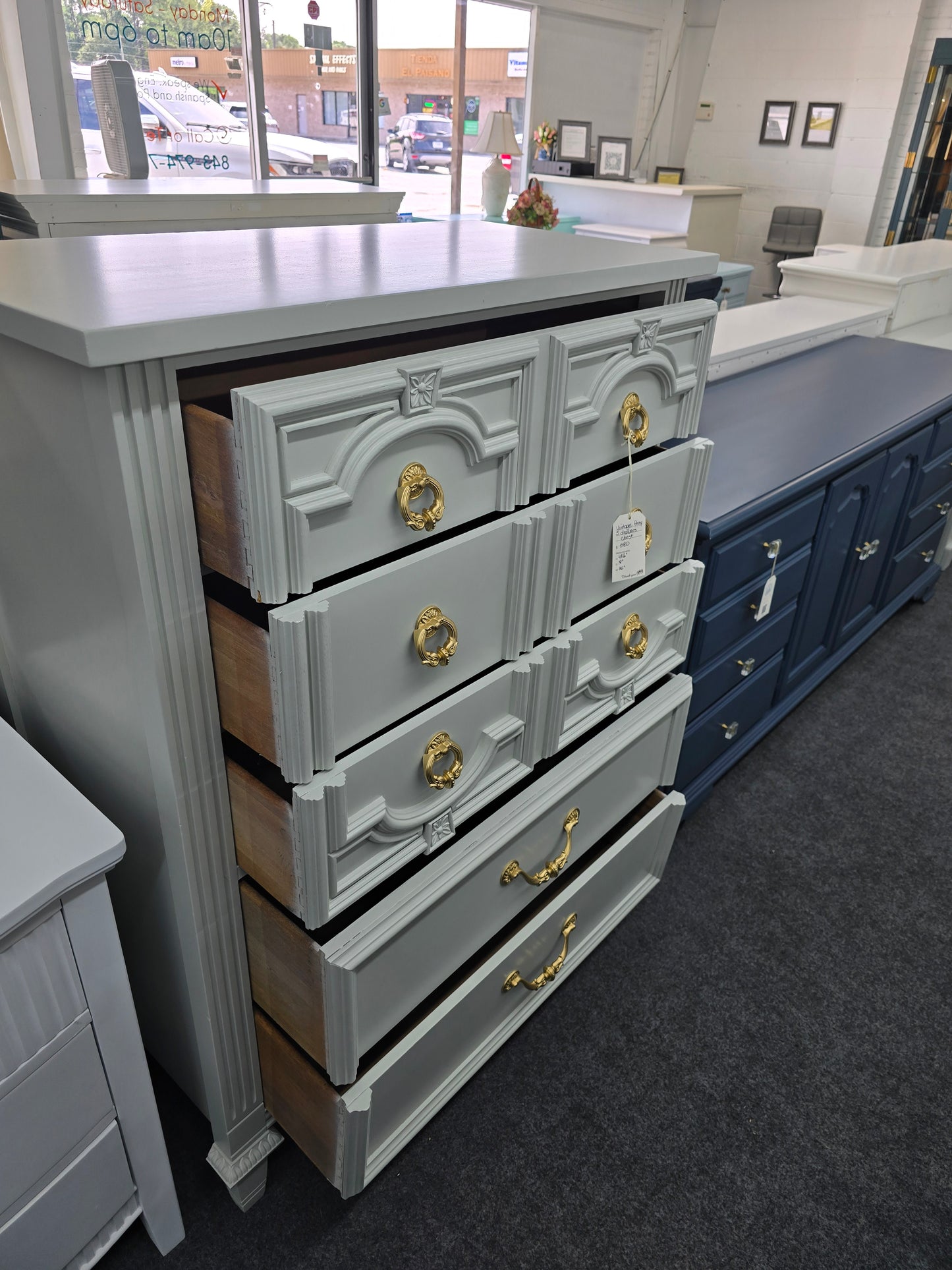 Vintage gray chest