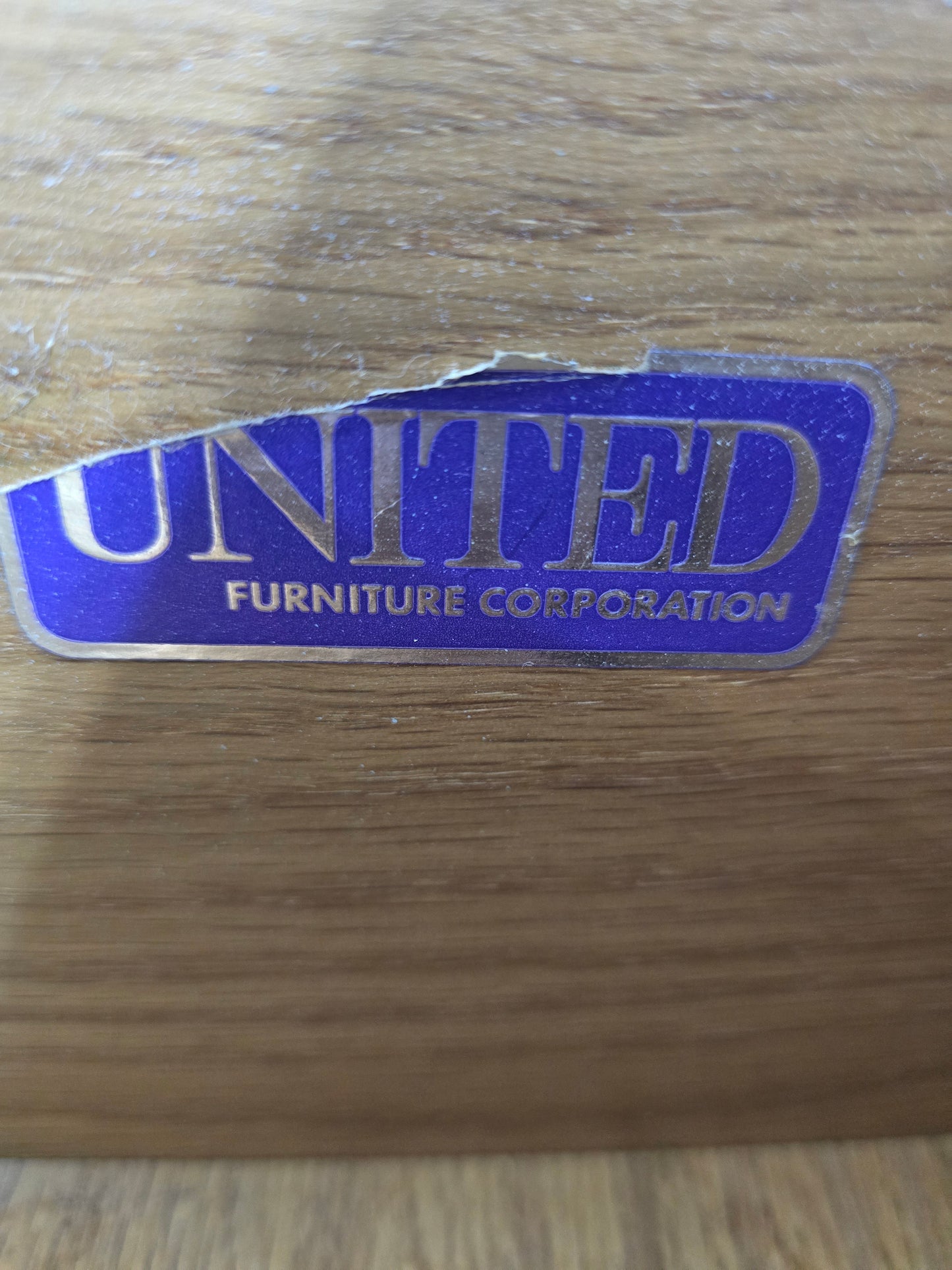 Solid wood light blue United chest