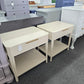 Harden creamy pair of end tables