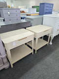 Harden creamy pair of end tables