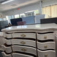 Bernhardt cream lacquered curved dresser