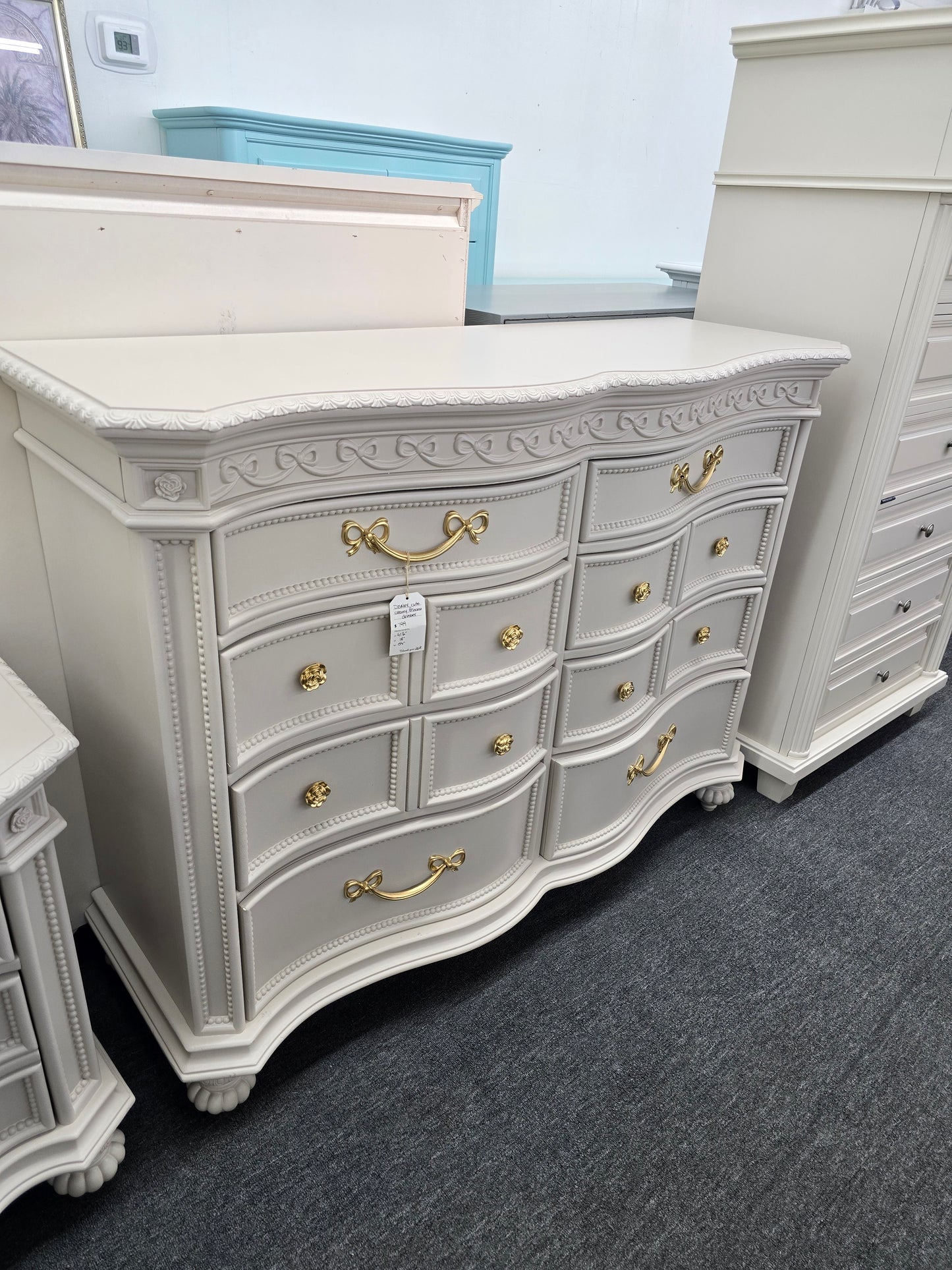 Disney cream princess dresser