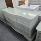 Green carved lacquered dresser