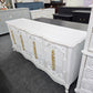 Bassett white Distressed dresser