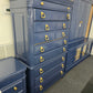 Laura Ashley blue Lacquered tall chest