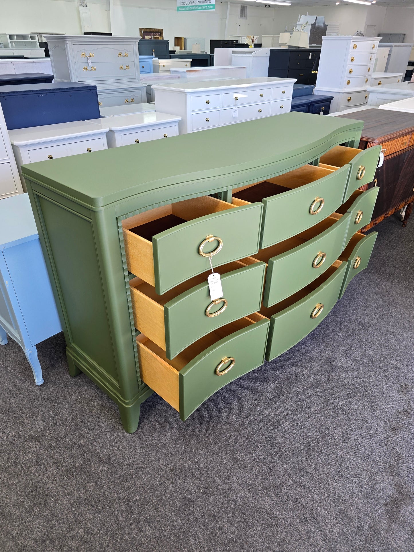 Universal secret garden solid wood dresser