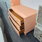 Forbidden City soft orange lacquered dresser