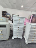 Solid wood white Lacquered chest