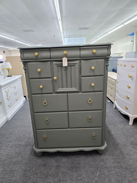 American Signature pewter green chest