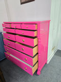 Bernhardt pink lacquered chest