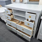 Rustic gray dresser / stand