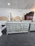 Beautiful gray carved dresser