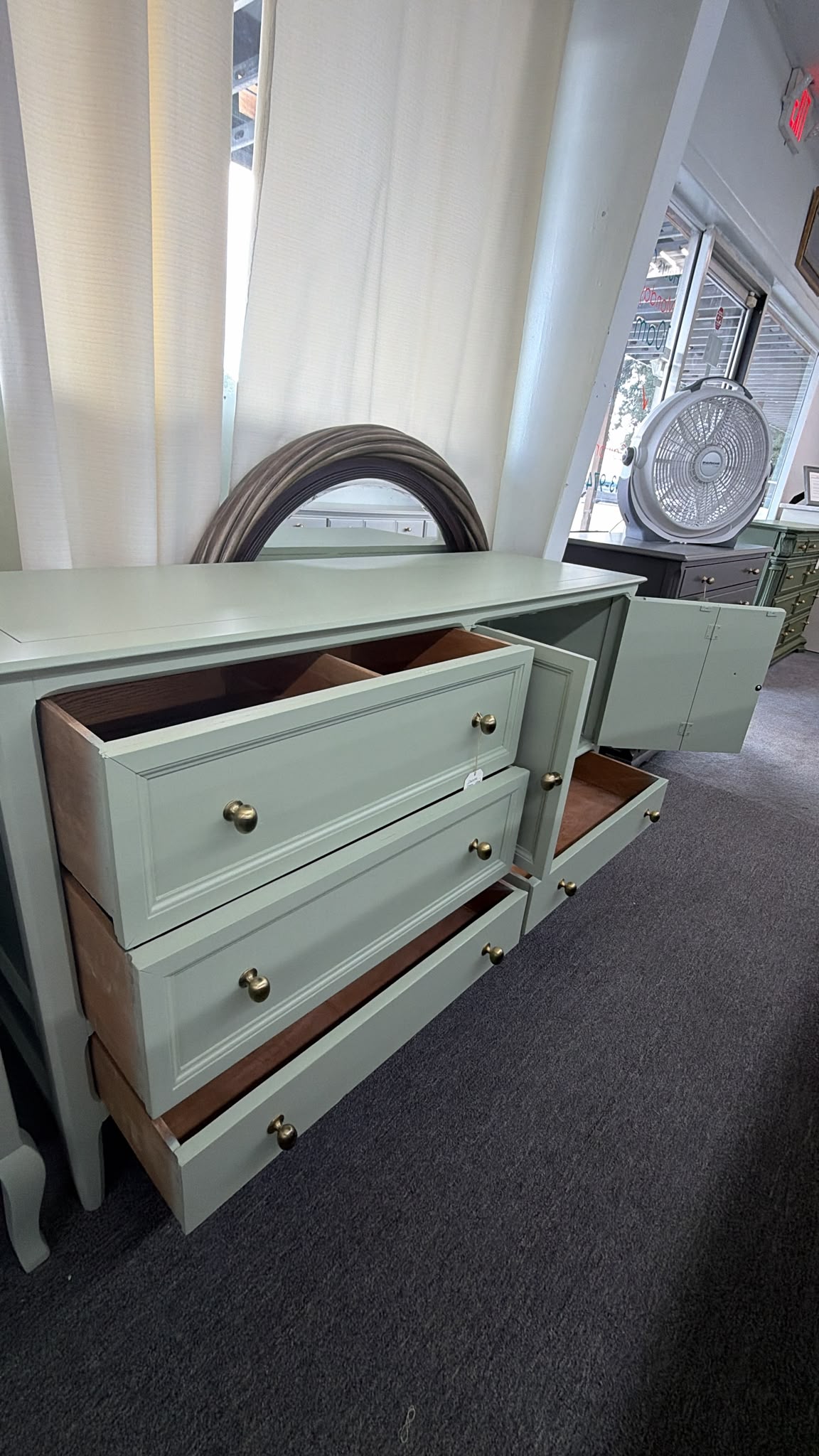 Mid century modern Century green sideboard