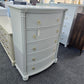 Gray rall bowfront chest
