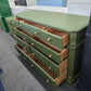 Secret Garden 9 drawers green dresser