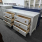 Rustic gray pair of nightstands